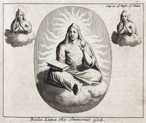 Dalai Lama il Dio Immortale, c 1700 da Unbekannt