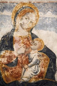 Affresco decaduto nella chiesa di Santa Maria dell