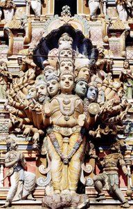 Dettaglio decorativo di un tempio indù, Colombo, Sri Lanka