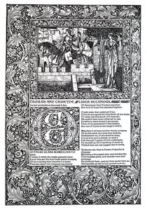 Poesia decorativa di Geoffrey Chaucer da Unbekannt