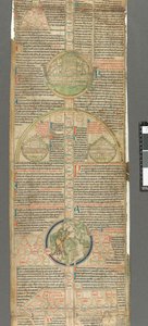 Dettaglio di un tondo da Compendium historiae in genealogia Christi di Pietro di Poitiers da Unbekannter Künstler