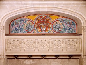 (Dettaglio) della decorazione del Castello di Roquetaillade, Francia da Benjamin Baud