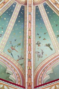 (dettaglio) del soffitto, Castell Coch, Galles del Sud