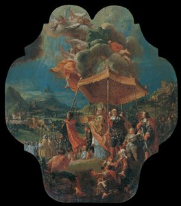 La traslazione del Santissimo da Säben a Bressanone (970 d.C.) da Unbekannter Künstler