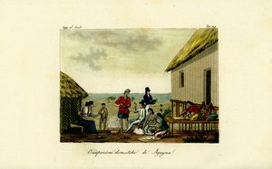 Occupazioni domestiche delle donne Chamorro di Agana (Hagatna), Guam da Unbekannt