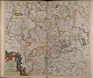 Ducatus Brunsuicensis episcopatus Hildesiensis principatus Halberstadiensis tabula da Unbekannter Künstler