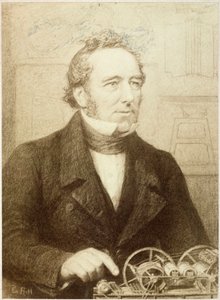 Edward Cowper, inventore britannico, c 1830 da Unbekannt