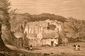 Grotte di Elora, Maharashtra, India da Unbekannter Künstler