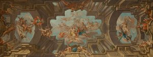 Progetto per una pittura a soffitto da Unbekannter Künstler