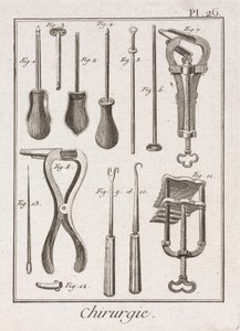 Morsetti chirurgici e altri strumenti dell