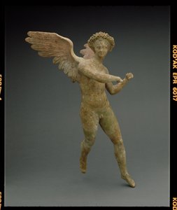 Eros in volo, figura realizzata a Myrina in Asia Minore, greco, periodo ellenistico, c.150-100 a.C. da Unbekannt
