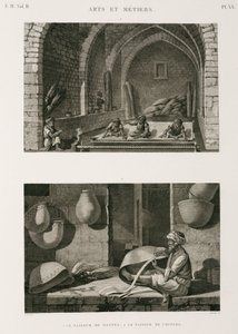 Fabbricazione di tappeti e cesti, Egitto, c. 1798