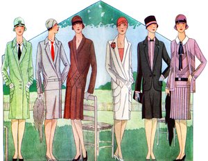 Moda: cappotti e abiti primaverili nel 1928