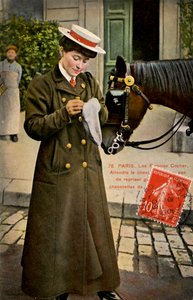 Autista di carrozza femminile, Parigi - inizio XX secolo