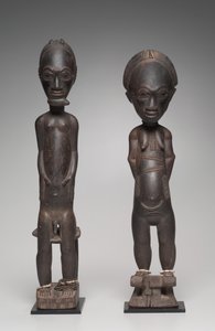 Coppia di Figure, fine 1800 - inizio 1900 da Unbekannt