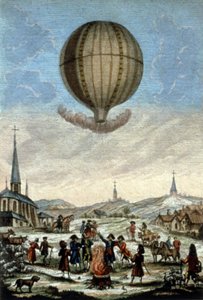 Primo volo in mongolfiera dei fratelli Montgolfier ad Annonay