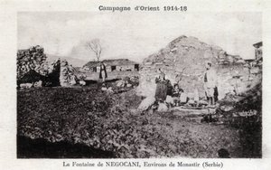 Prima Guerra Mondiale - Campagna Orientale: Fontana di Negocani in Serbia da William M. Timlin