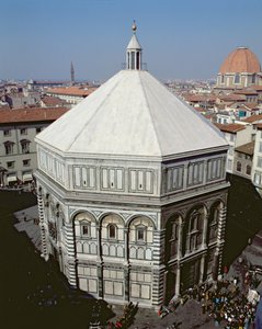 Veduta esterna del Battistero di Firenze da Unbekannt