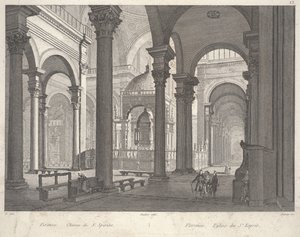 Firenze: Chiesa di Santo Spirito da Unbekannter Künstler