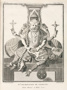 Quarta incarnazione di Vishnu, metà uomo e metà leone