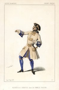 Francois Regnier come Arnould in La Famille Poisson da Unbekannter Künstler