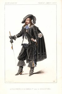 Louis Lacressonniere come Re Carlo I in Les Mousquetaires di Alexandre Dumas, Theatre de l