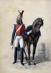 Garde de Paris, con il suo cavallo da Unbekannter Künstler