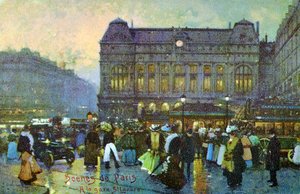 Gare St Lazare, Parigi, c. 1900 da Unbekannter Künstler