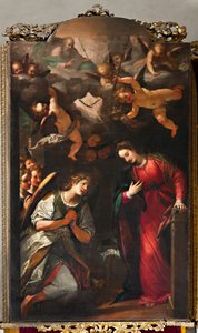 Genova, Duomo (Cattedrale di San Lorenzo), interno, navata nord: "Annunciazione" da Unbekannter Künstler