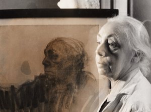 Pittrice, artista grafica e scultrice tedesca Kaethe Kollwitz, Germania intorno al 1940 da Unbekannter Künstler