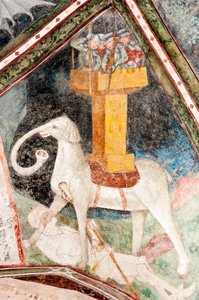 Affresco gotico; Eleazaro Awaran uccide l