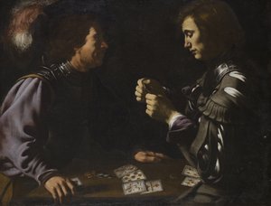 I giocatori da Unbekannter Künstler