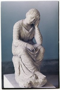Fanciulla in lutto, Attica, Grecia, c.330 a.C. (pietra) da Unbekannt