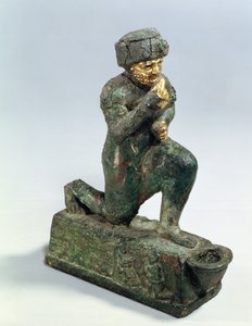 Hammurabi, re di Babilonia, che prega davanti a un albero sacro, c.1750 a.C. da Unbekannt
