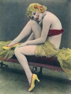 Foto colorata a mano di una donna, Stati Uniti da William M. Timlin