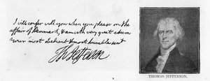 Scrittura e firma da una lettera di Thomas Jefferson a John Paul Jones, scritta a Parigi, 11 luglio da Unbekannt