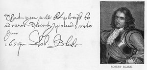 Scrittura e firma di Robert Blake da Unbekannt