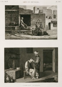 Ferramenta e utensili, arrotino e barbiere, Egitto, c 1798 da Unbekannt