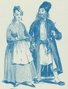 Hassid e moglie, inizio XIX secolo da Unbekannter Künstler
