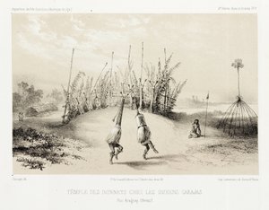 Copricapo del tempio degli indiani Carajás, Brasile, c. 1843-1847