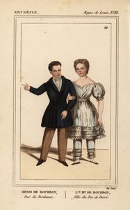 Enrico, Conte di Chambord, Duca di Bordeaux 1820-1883 e Luisa Maria Teresa d