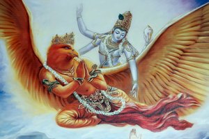 Tempio e santuario indù delle Grotte di Batu, dio indù Vishnu, Kuala Lumpur, Malesia (foto) da Unbekannt