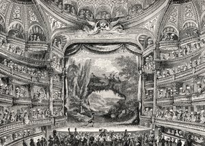 Storia del teatro: Il teatro Variétés Amusantes a Parigi (ora Théâtre-Français) da Unbekannter Künstler