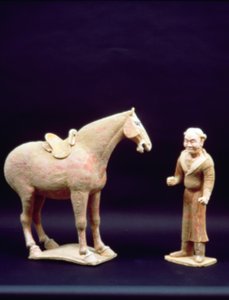 Cavallo e un Servitore, cinese, dinastia Tang (618-906) da Unbekannt