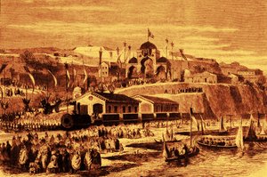 Inaugurazione della ferrovia Algeri-Blida da Unbekannter Künstler