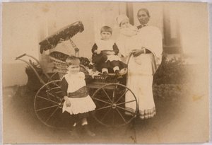 Ayah indiana con i suoi carichi europei, c 1870 da Unbekannt