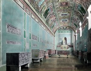 Dentro il museo Lateranense da Unbekannter Künstler