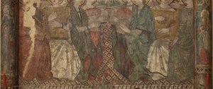 Interno. Crociera nord. Altare (Altar de las pinturas murales). Originale dalla cappella principale. Dipinti murali (affresco?). Dettaglio. Fine XIV secolo da Unbekannt