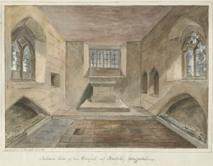 Interno della Cappella di Statfold, metà del 19° secolo da Unbekannt