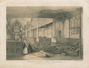 Interno della Chiesa di Walsall - litografia colorata, [Ott 1847]